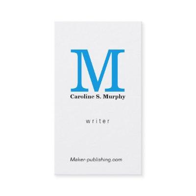 Modern Monogram (blue)