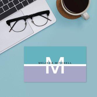 Modern Monogram Color Block