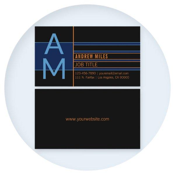 Modern Monogram & Editable Shapes & Colors