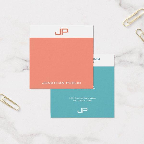 Modern Monogram Elegant Colors Trendy Template