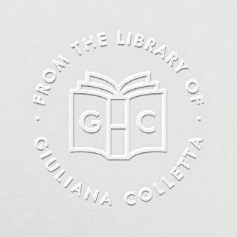 Modern Monogram | From The Library Of Embosser