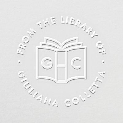 Modern Monogram | From The Library Of Embosser