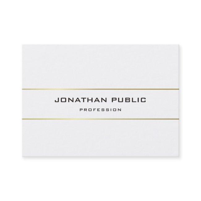 Modern Monogram Gold Striped Design Template