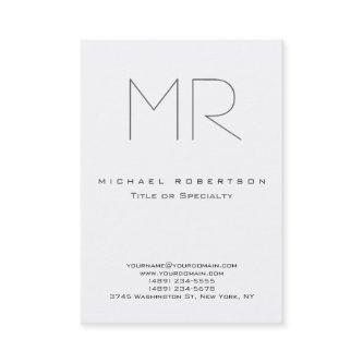 Modern Monogram Grey White Clean