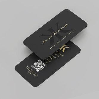 Modern Monogram K Professional Marketing