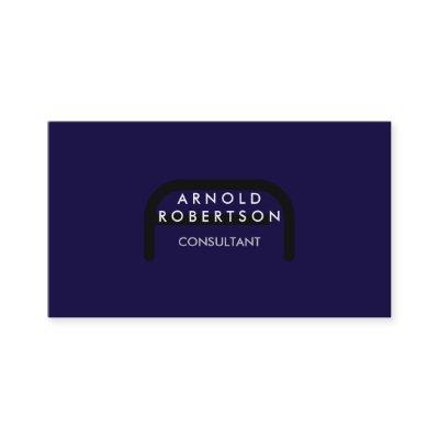 Modern Monogram Plain Blue Trendy