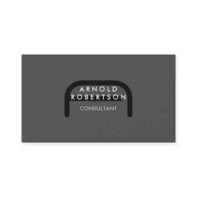 Modern Monogram Plain Gray Trendy