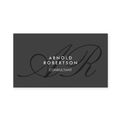 Modern Monogram Plain Gray Trendy