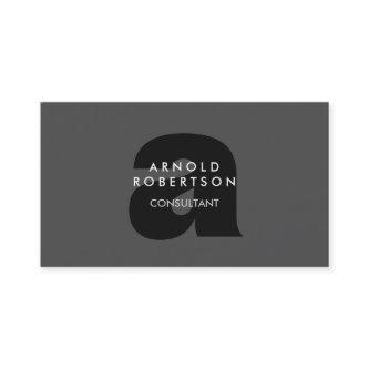 Modern Monogram Plain Gray Trendy