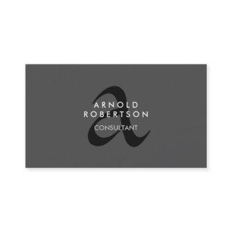 Modern Monogram Plain Gray Trendy