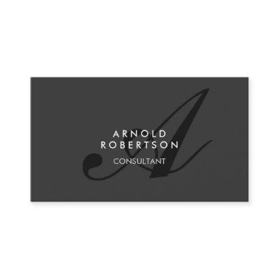 Modern Monogram Plain Gray Trendy