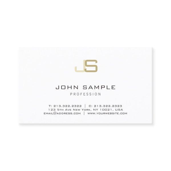 Modern Monogram Professional Elegant Simple