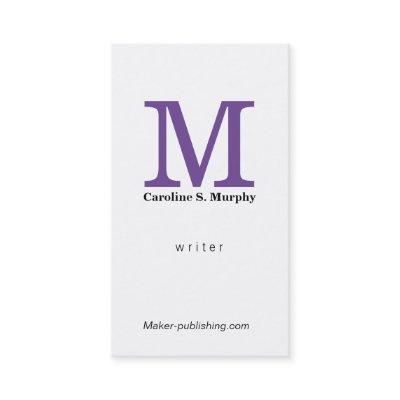 Modern Monogram (purple)