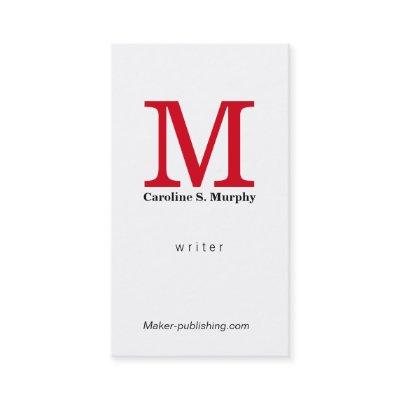 Modern Monogram (red)