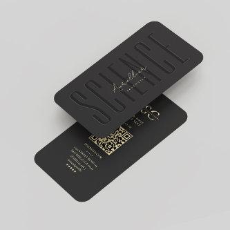 Modern Monogram Science Scientist Black Gold