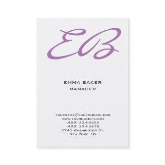 Modern monogram white background unique