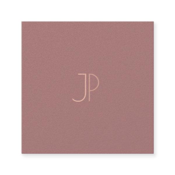Modern Monogrammed Initial Letter Elegant Luxury Square
