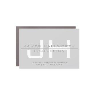 Modern Monogrammed Initials (or other text) Grey Car Magnet