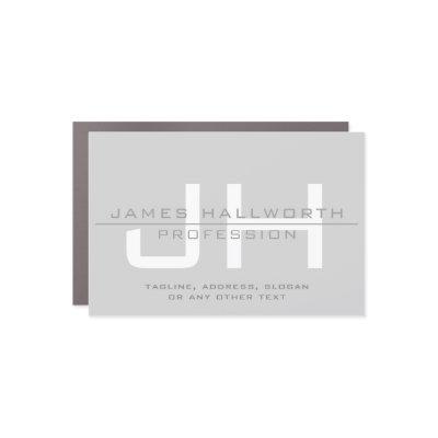 Modern Monogrammed Initials (or other text) Grey Car Magnet
