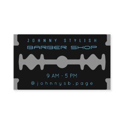 Modern monotone razor blade inspired look black