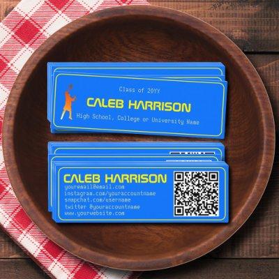 Modern Multicolor Techno Graduation Name Card
