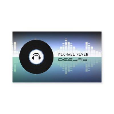 Modern music inspired vinyl and equalizer