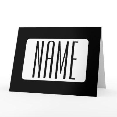 Modern Name or Editable Brand Name for Business  Card