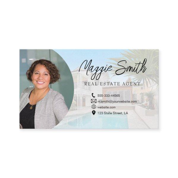 Modern Name Script Photo Real Estate Agent
