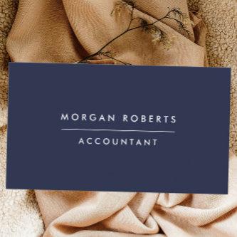 Modern Navy Blue Accountant Lawyer or Professional