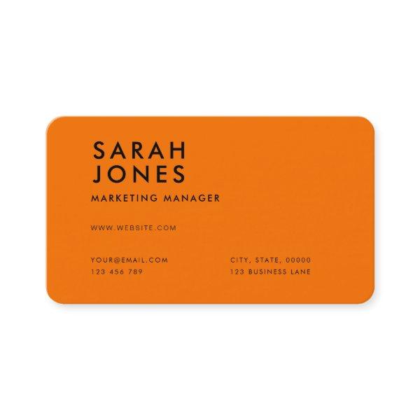 Modern Neon Orange Color