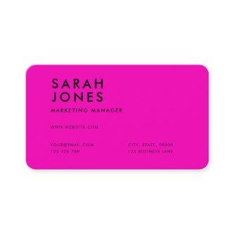 Modern Neon Pink Color