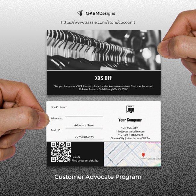 Modern New Customer Advocate Reward Referral Card