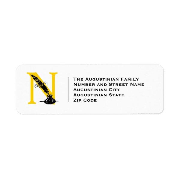 Modern NOTARY AGENT Return Address Label