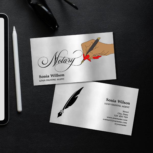 Modern  Notary Loan Signing Agent Typography Busin