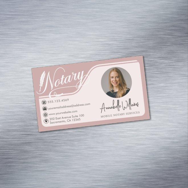 Modern Notary Public Photo   Magnet