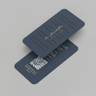 Modern OBGYN Obstetrics Gynecologist Dark Blue