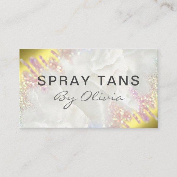 Modern Opal And Gold Spray Tanning Service