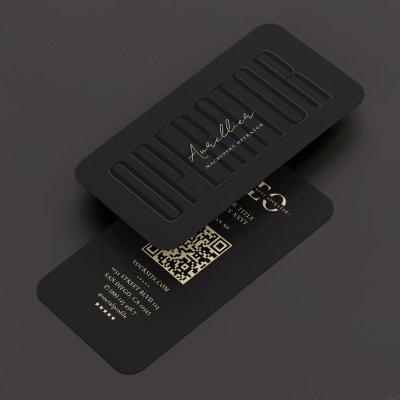 Modern Operator Heavy Equipment Black Monogram QR