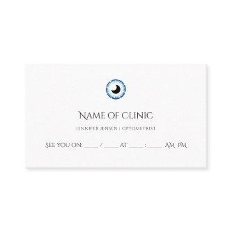 Modern Optometrist Simple Blue Eye Appointment