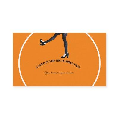 Modern Orange A Step Right Direction Professional