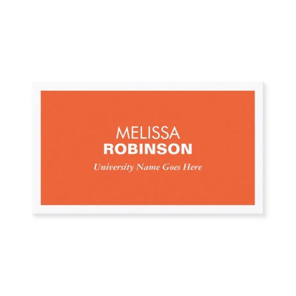 MODERN ORANGE  FOR COLLEGE STUDENTS