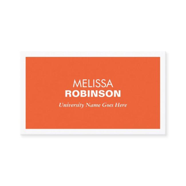 MODERN ORANGE FOR COLLEGE STUDENTS