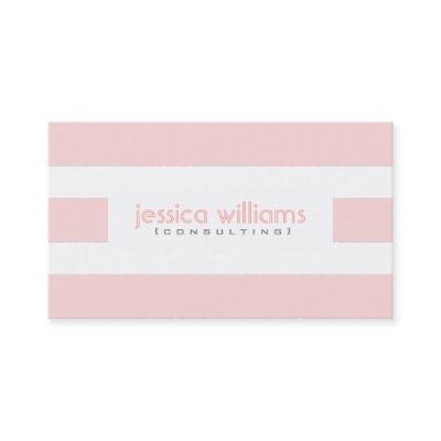 Modern Pail Pink Stripes Over White