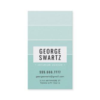 MODERN PAINT CHIP simple smart mint green