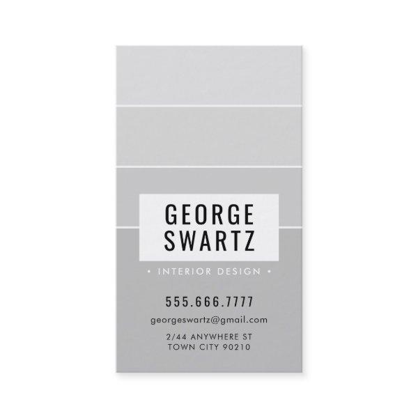 MODERN PAINT CHIP simple smart ombre pale gray