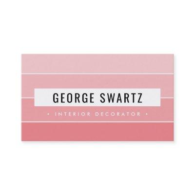 MODERN PAINT SWATCH simple bold coral pink black