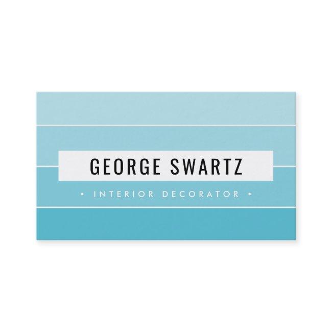 MODERN PAINT SWATCH simple bold sky aqua blue