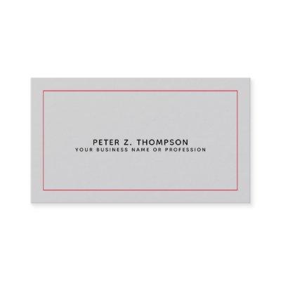 modern pale gray  with thin red line
