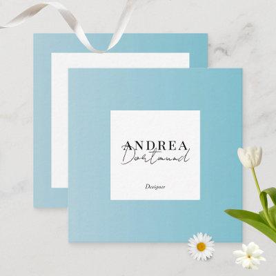 Modern pastel Abstract blue Pattern  Square