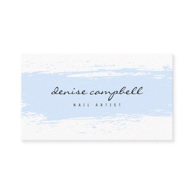 Modern pastel blue and white abstract brushstroke